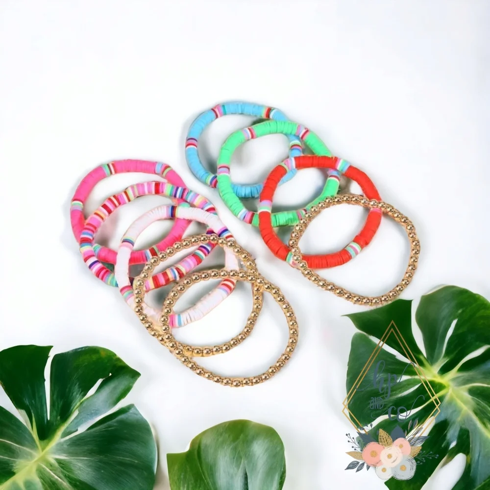 Stackable 9 Piece Bracelet Set - Picture 2 of 2